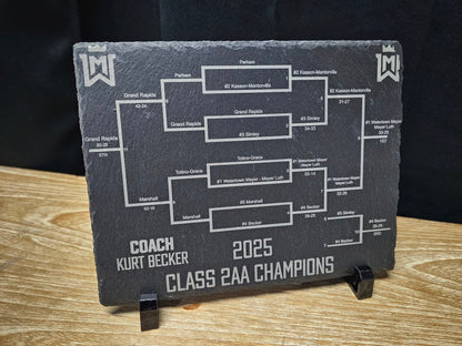 WM Wrestling State Bracket Slate