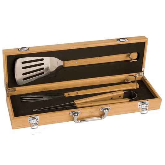 3-Piece Bamboo BBQ Set - Halstead