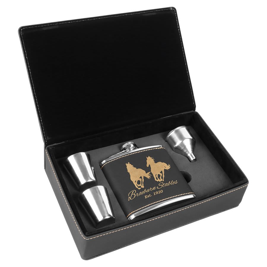 6 oz. Flask Gift Set - Halstead