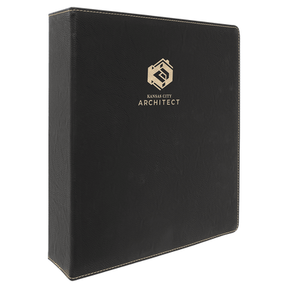 Leatherette 3 Ring Binder W 2" Slant Rings - Halstead