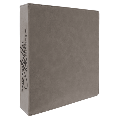 Leatherette 3 Ring Binder W 2" Slant Rings - Halstead