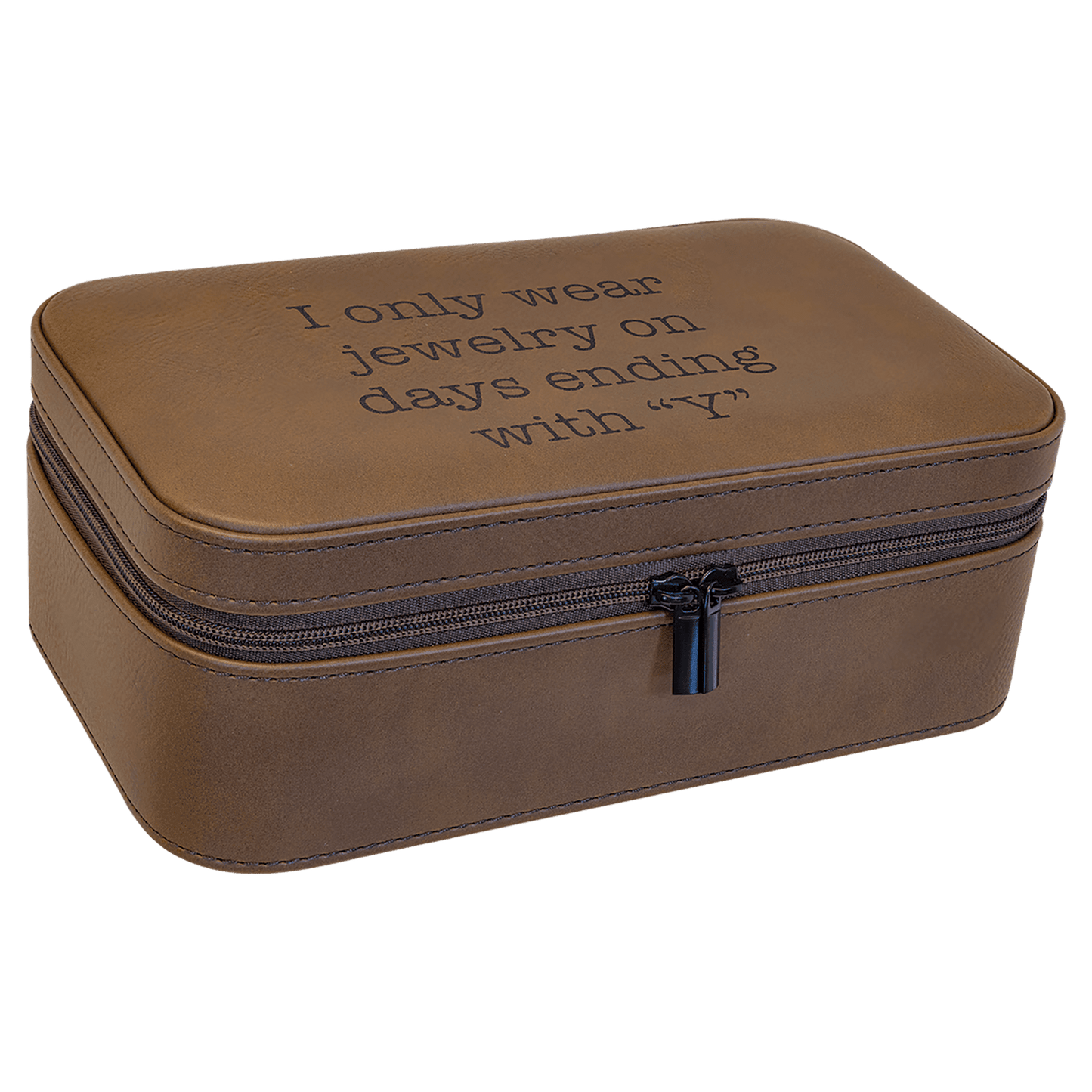 7.5" x 4.5" Leatherette Jewelery Box - Halstead