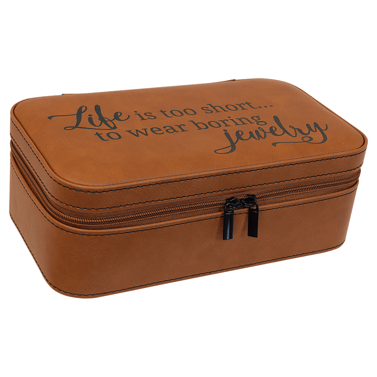 7.5" x 4.5" Leatherette Jewelery Box - Halstead