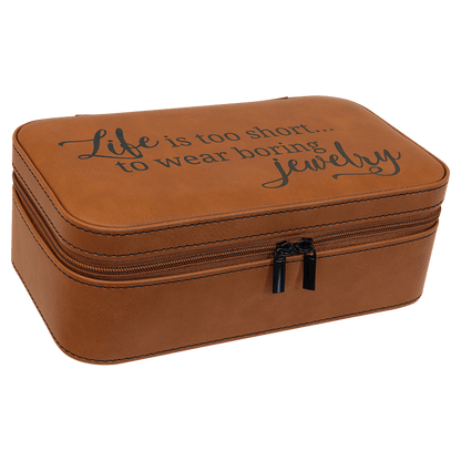 7.5" x 4.5" Leatherette Jewelery Box - Halstead