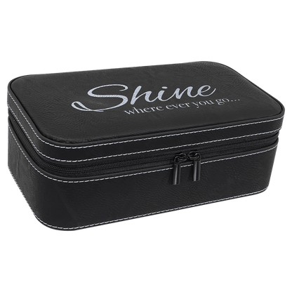 7.5" x 4.5" Leatherette Jewelery Box - Halstead