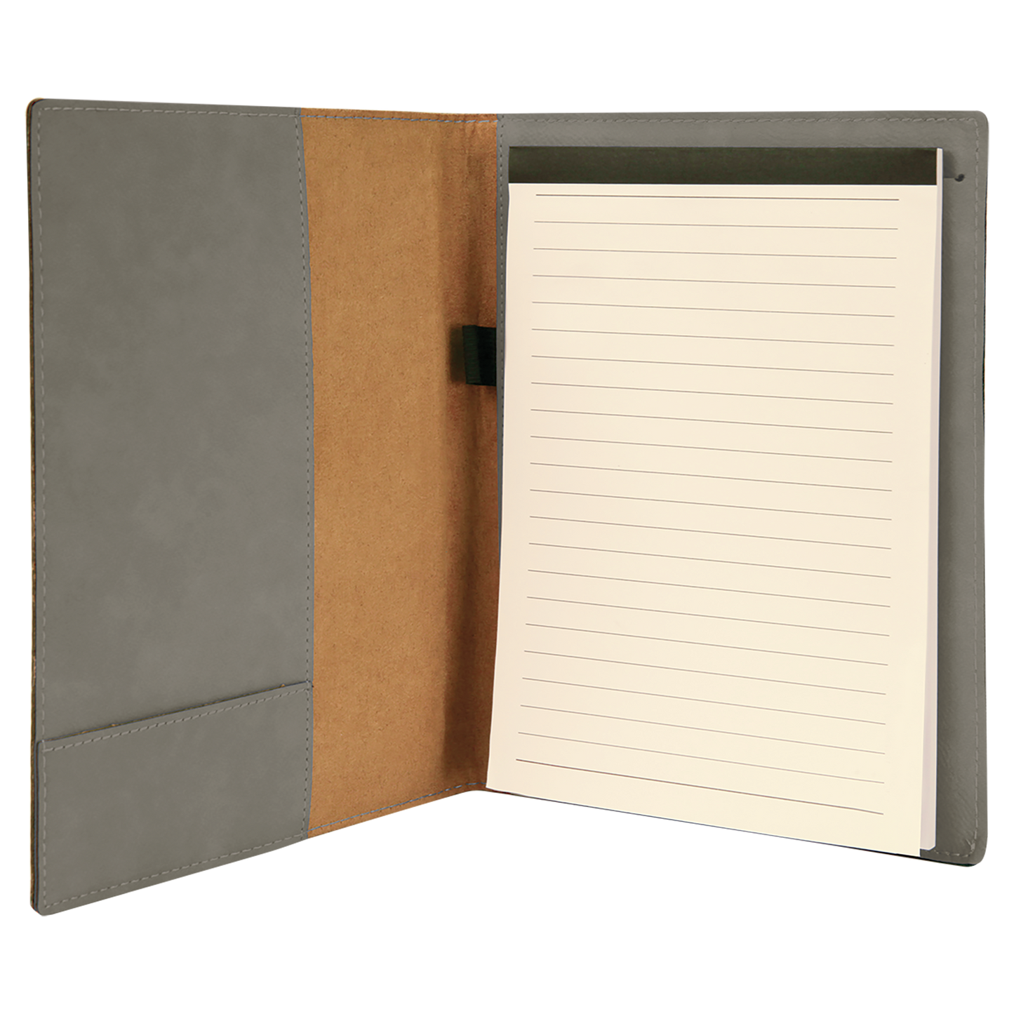 7" x 9" Leatherette Portfolio W/ Notepad - Halstead