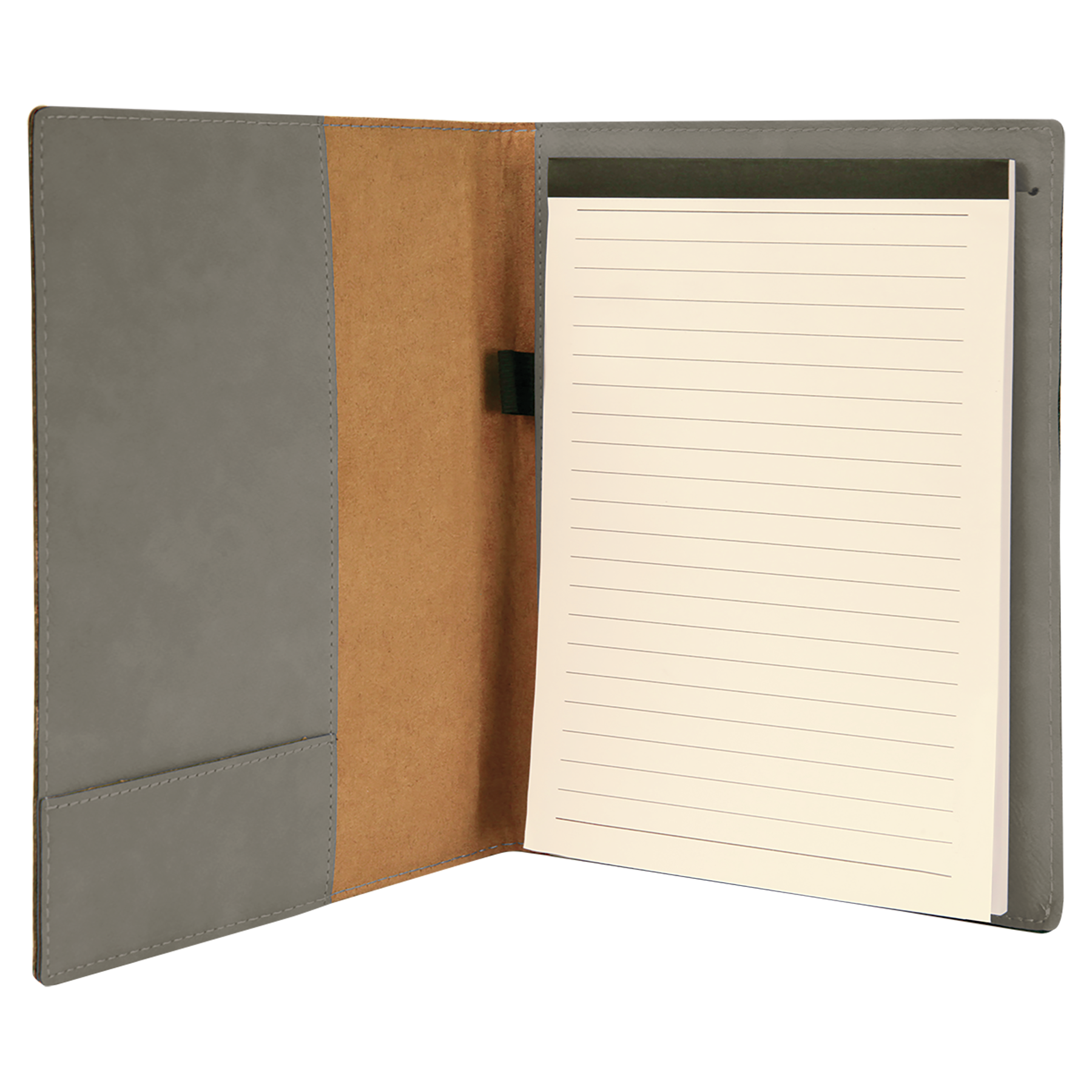 7" x 9" Leatherette Portfolio W/ Notepad - Halstead