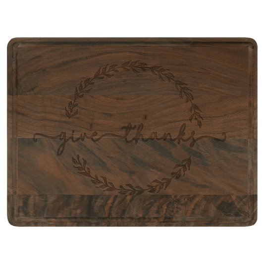 Walnut Cutting Board with Drip Ring 11.5"x8.75" - Halstead