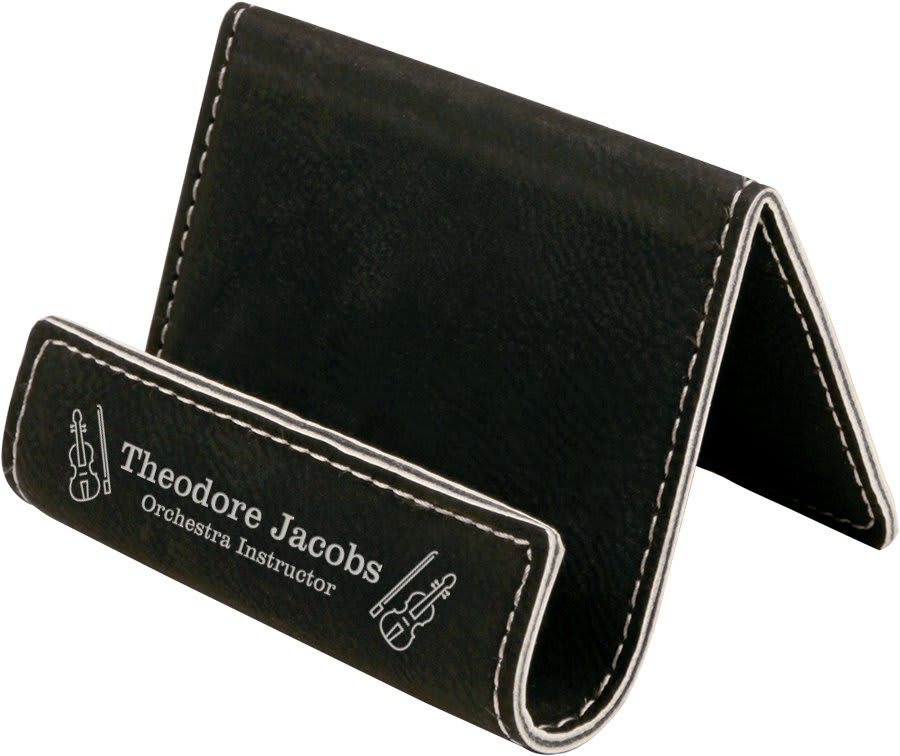 Leatherette Business Card Holder - Halstead