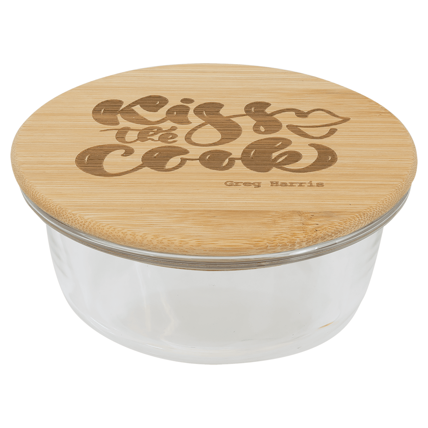 13oz Round Glass Container with Bamboo Lid - Halstead