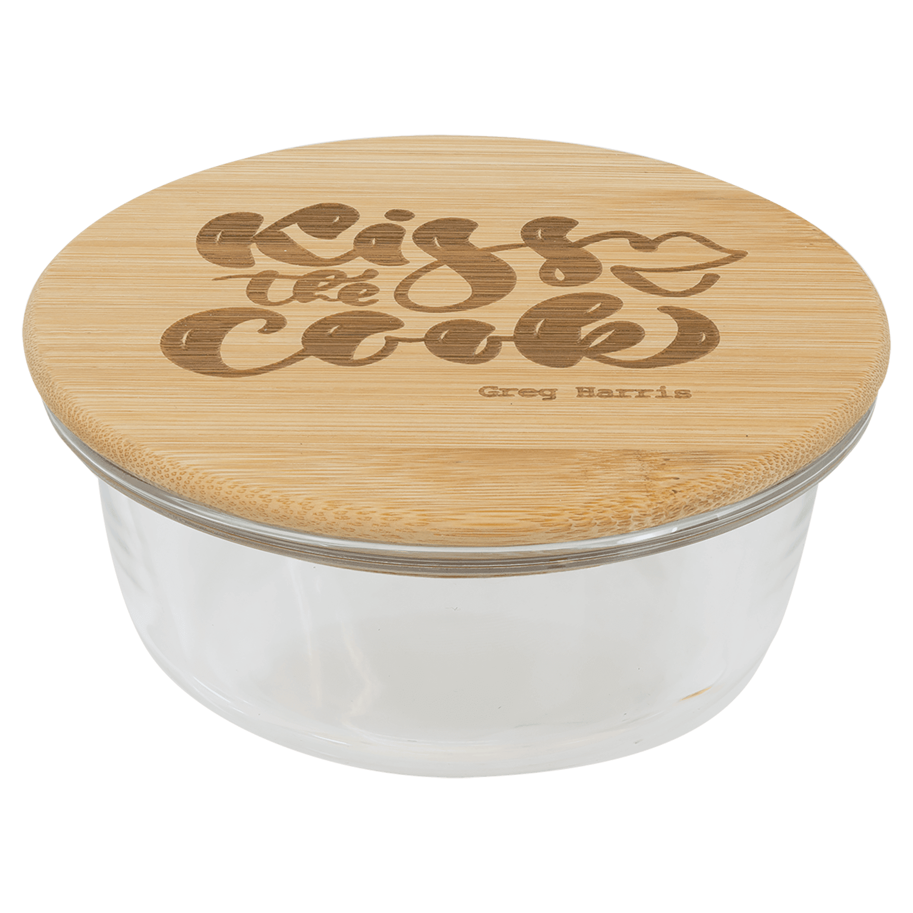 13oz Round Glass Container with Bamboo Lid - Halstead