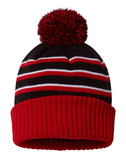 Richardson Stripe Pom Beanie - Halstead