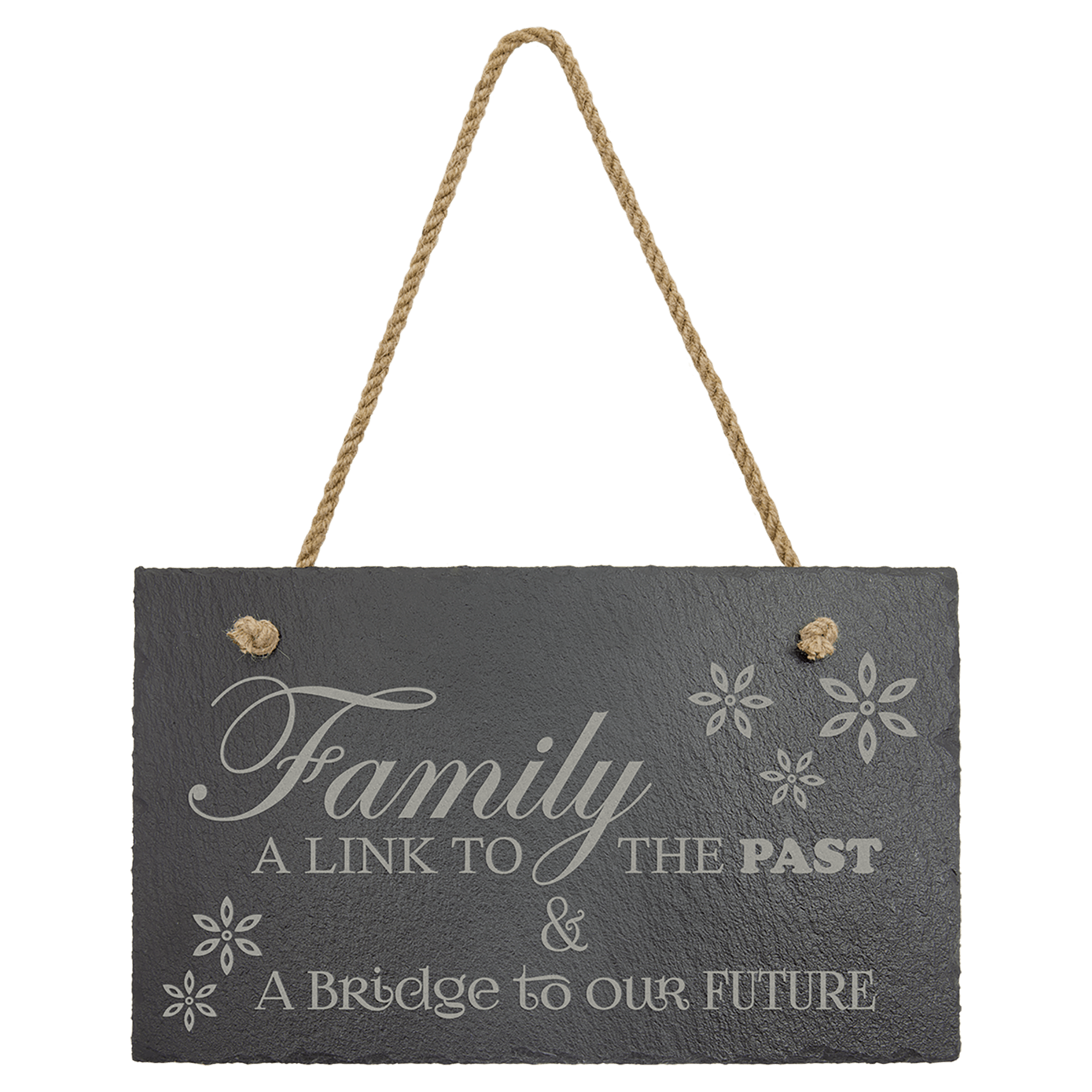 11.75 x 7" Hanging Slate Decor - Halstead