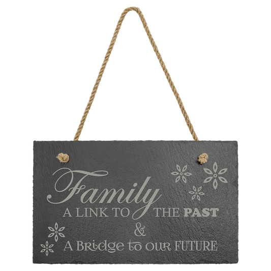 11.75 x 7" Hanging Slate Decor - Halstead