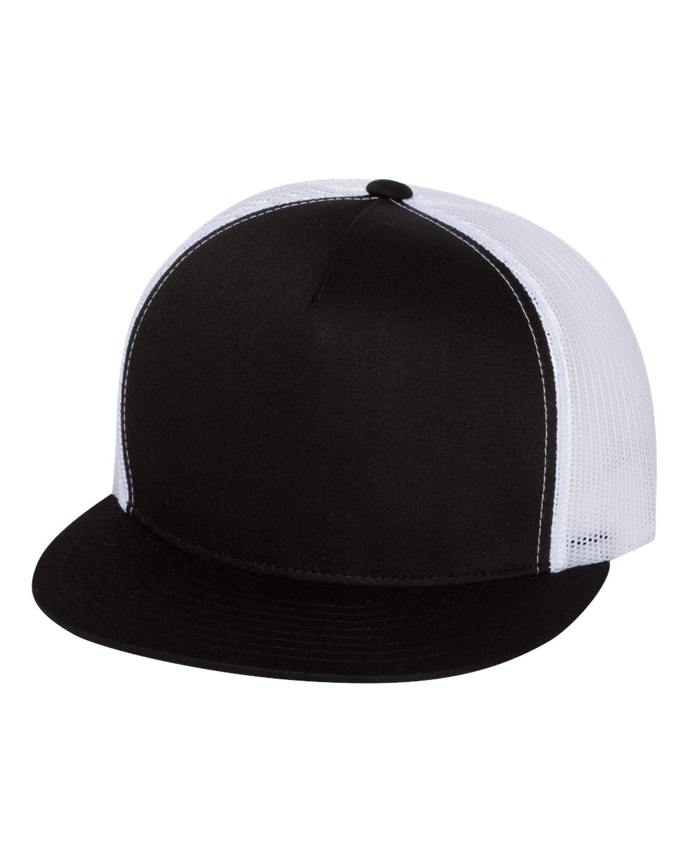 YP Classic 6006 Flat Bill Snapback Mesh Hat - Halstead