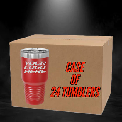 Full Case (qty 24) of 30oz Tumblers W Slide Lid